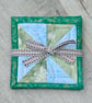 Coaster set - Four Winter frost and snowflake glittery.  - Image 9
