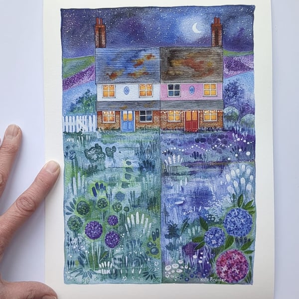 My Neighbour's Garden - A4 Signed Limited Edition Print