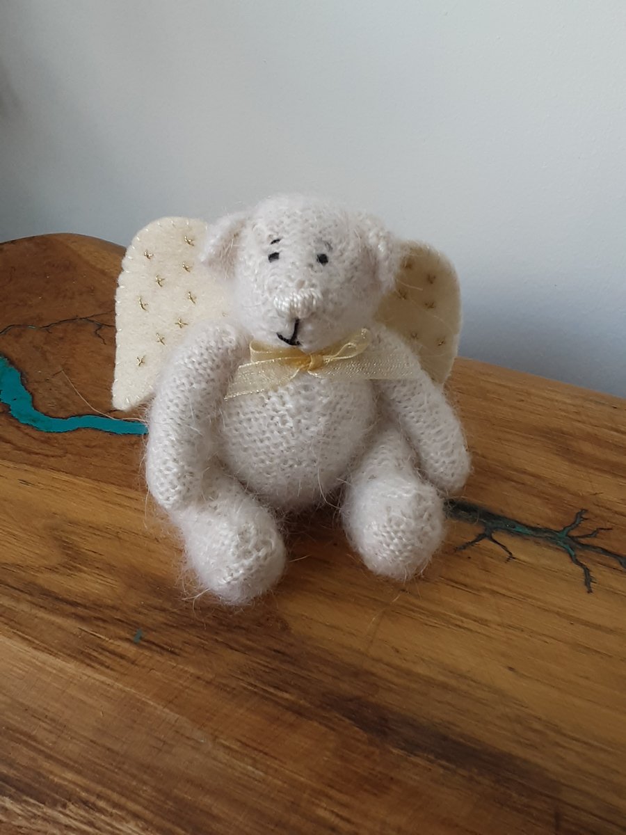 Hand knitted collectors Teddy Bear