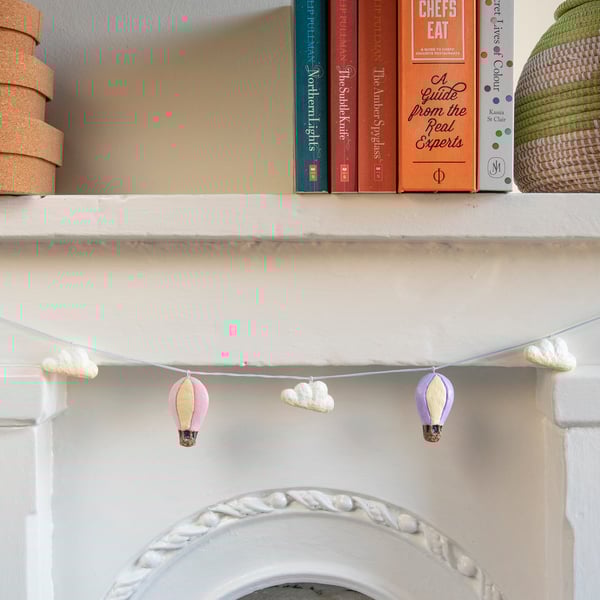 Pastel Clouds and Balloons Garland