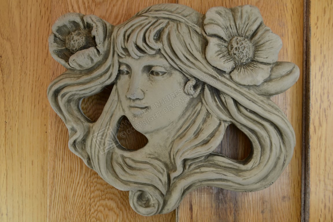 Emily Wall Plaque Stone Garden Ornament