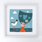 Talking To Seagulls, Giclee print, perfectly imperfect