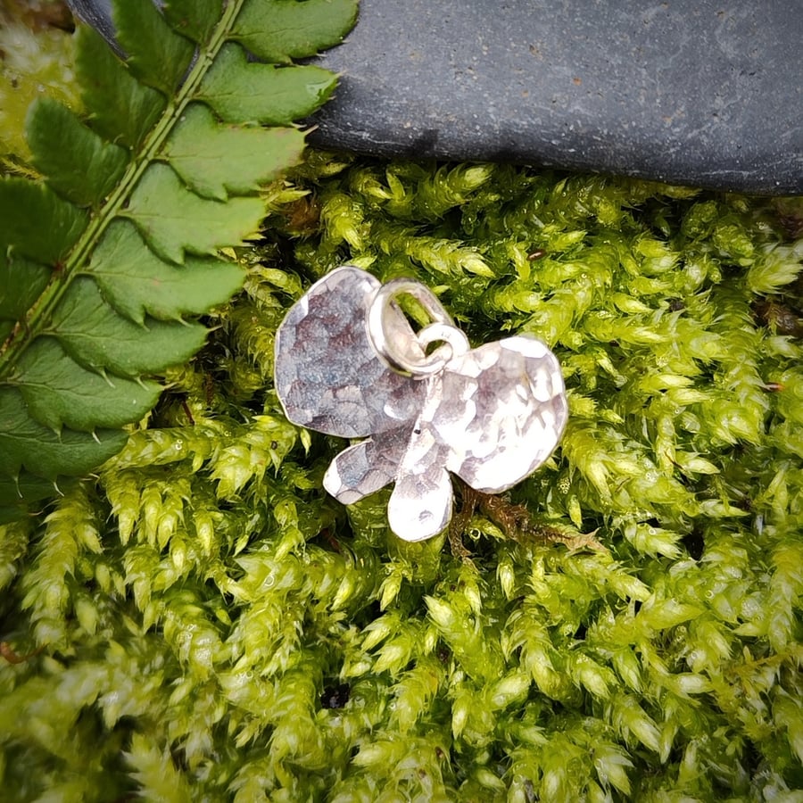 Sterling silver butterfly pendant