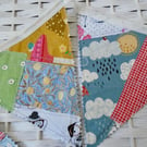 Double sided Scrappy Cotton Bunting 