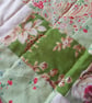 Vintage fabric patchwork quilt - Image 6