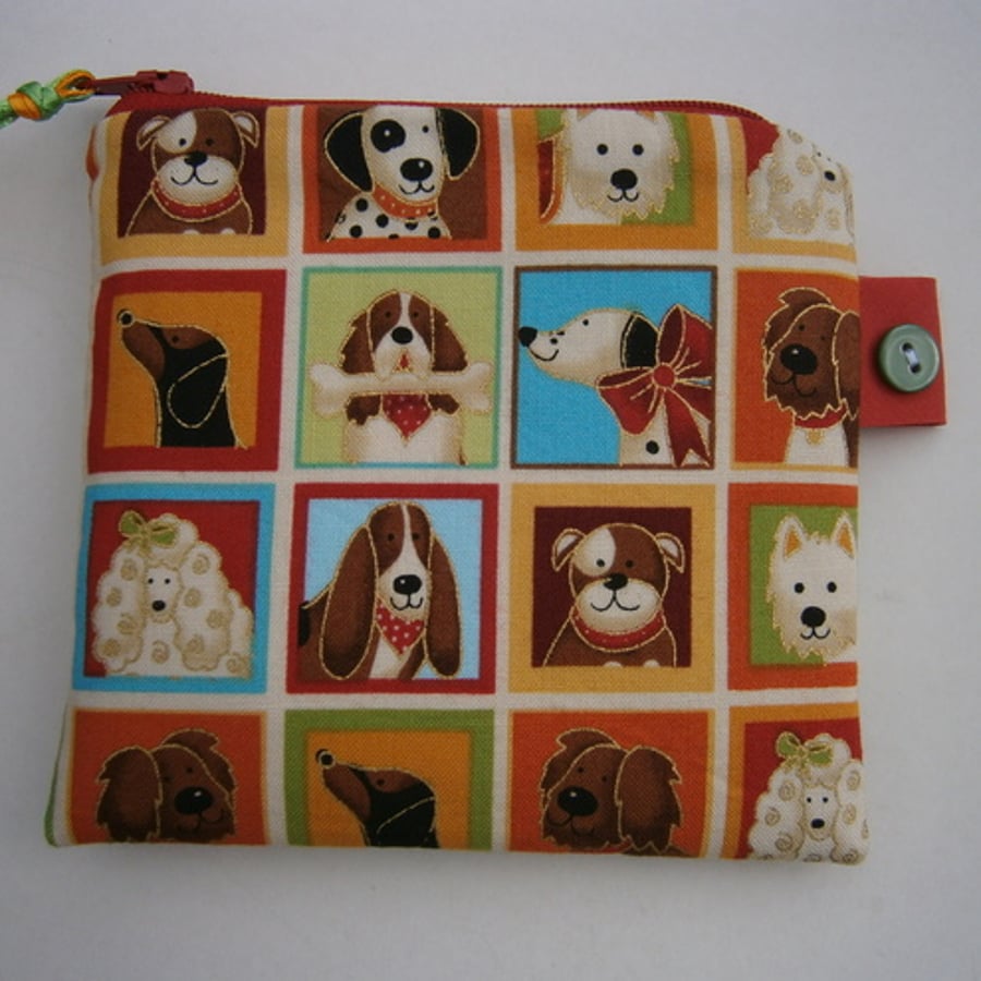 Coin Purse with Pretty Little Dogs