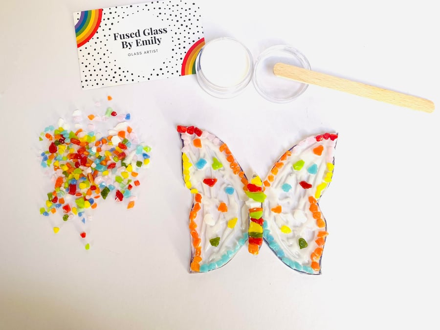 Make at Home Fused Glass Butterfly Kit