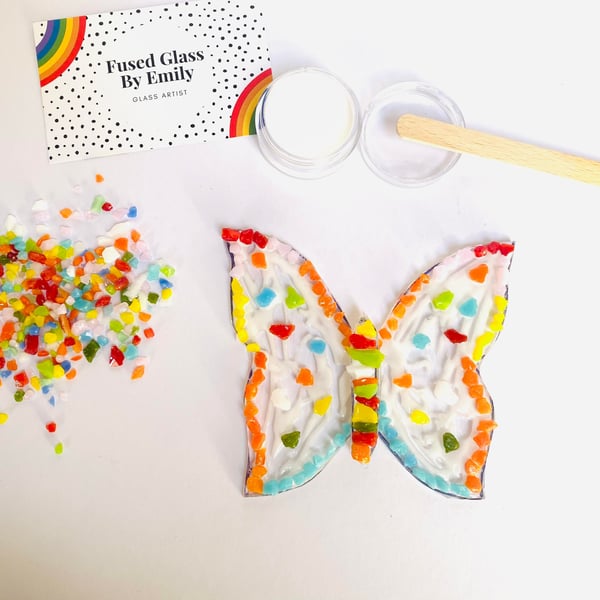 Make at Home Fused Glass Butterfly Kit