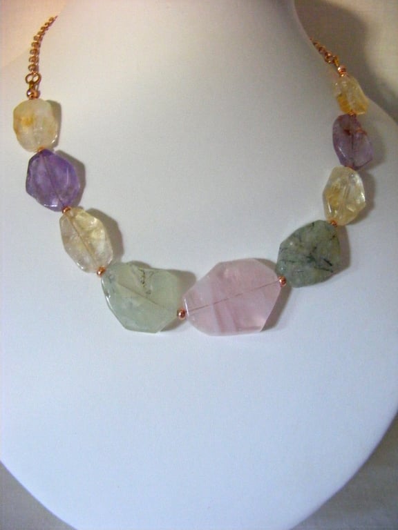 Multi-Colour Quartz Necklace