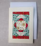 Individually Hand Crafted Textile patchworked Blank Card