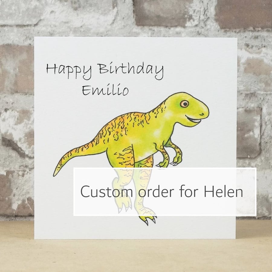 Birthday Card  (custom order for Helen)