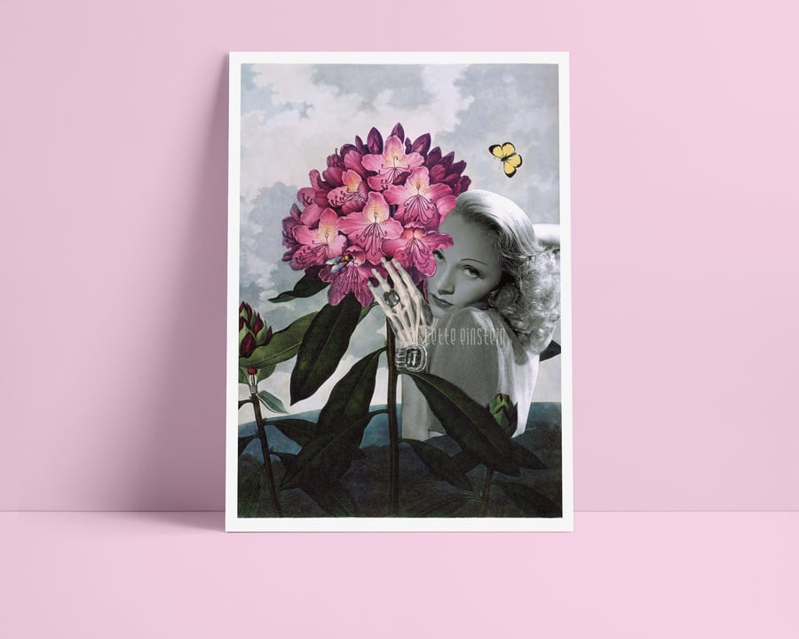 Marlene - Surrealism Collage Giclee Print 