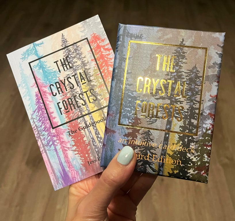 Oracle deck for meditation The Crystal Forests Intuitive Card Deck