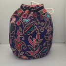 Drawstring toiletries bag
