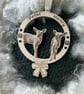 Personalised photo engraved Christmas ornament. Design C3