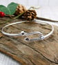Sterling Silver Bangle with Adjustable fit up to 19.5cms - Image 8