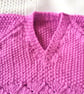 Child's Chunky Jumper with A Lacy Pattern, Gift Ideas for Children - Image 3