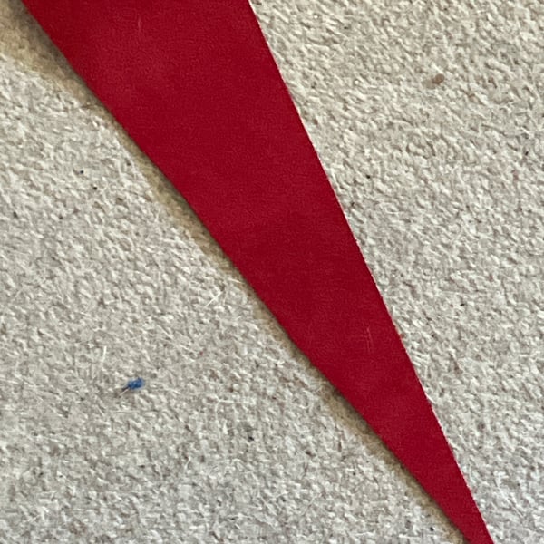 Chrome Handled, Red coloured soft Suede Single Tailed Whip - FREE SHIPPING