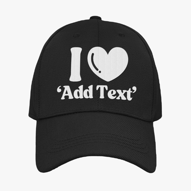 Personalised I love Baseball Cap  Enter your own personalisation