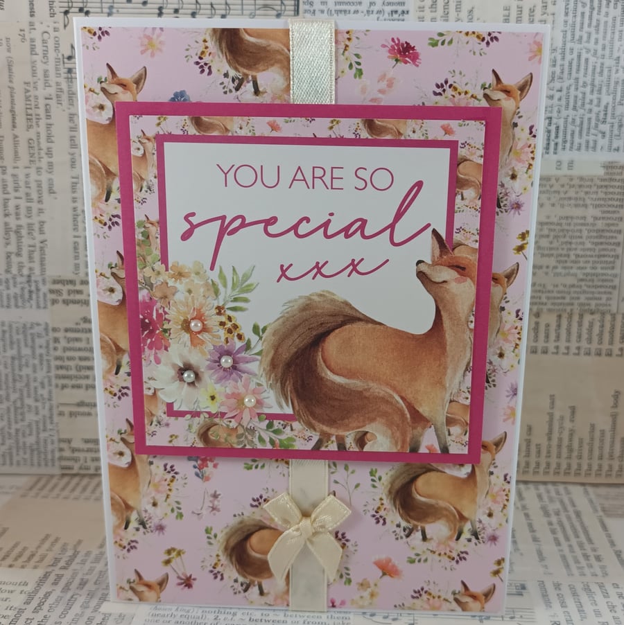 Handmade greetings card - You are so special