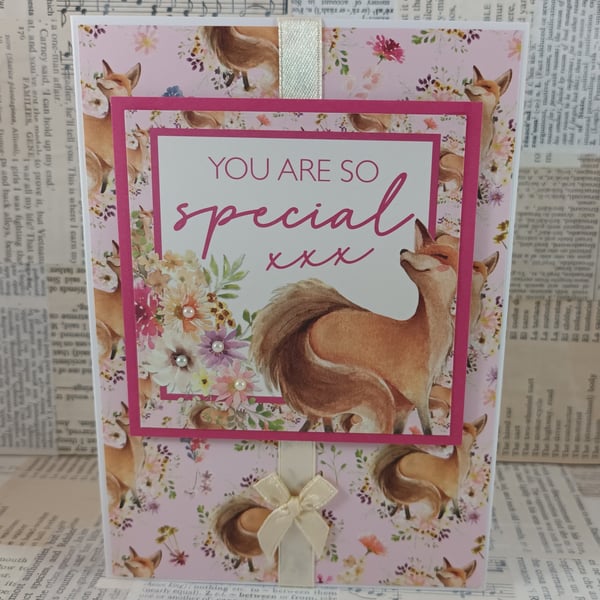 Handmade greetings card - You are so special