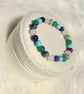 Ocean Dream Beaded Bracelet – Turquoise, Rose & Purple Style Stretch Bracelet