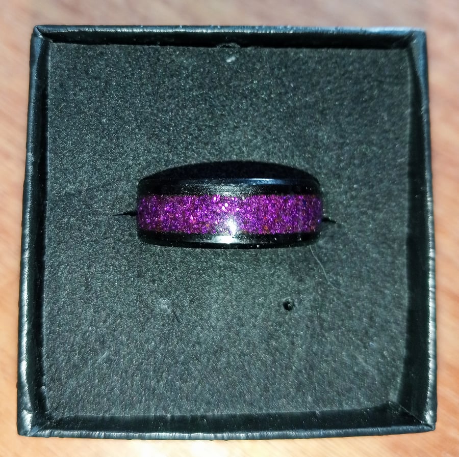 Pink Inlay Ring 