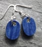 Wren ceramic and sterling silver drop earrings in blue - Image 4