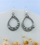 Ocean-Inspired Teardrop Earrings – Recycled Fine Silver - Image 6