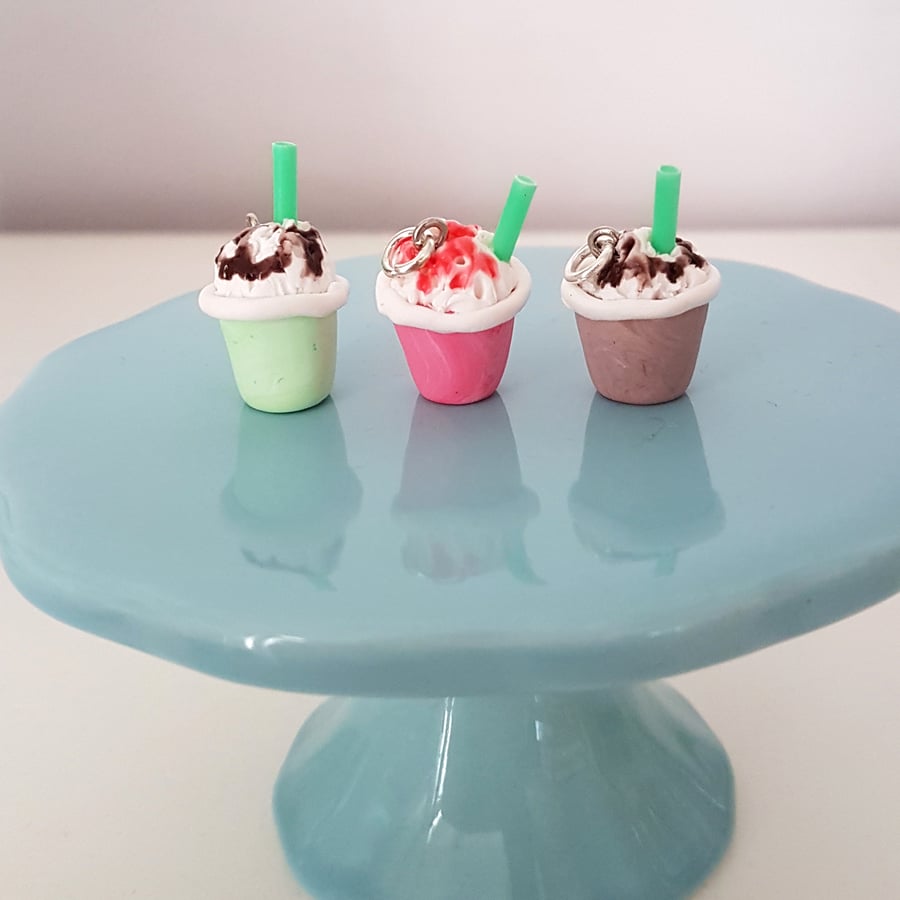 Frappuccino coffee CHARM ONLY CHOOSE Chocolate, strawberry, mint
