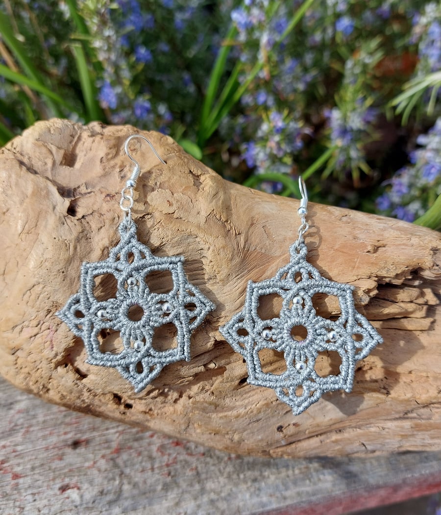 Metallic Geometry Earrings 