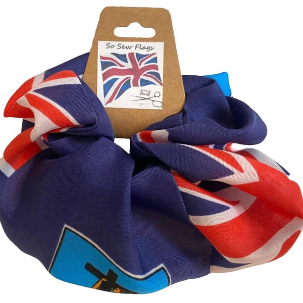 Montserrat Flag Hair Scrunchie Scrunchies Accessory Ties Elastic