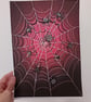 A4 Art Print: Web of Spiders