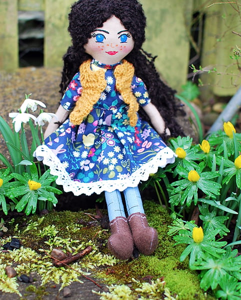 Handmade doll, Rag doll, Art doll, Birthday gift, Gift idea, Nursery décor