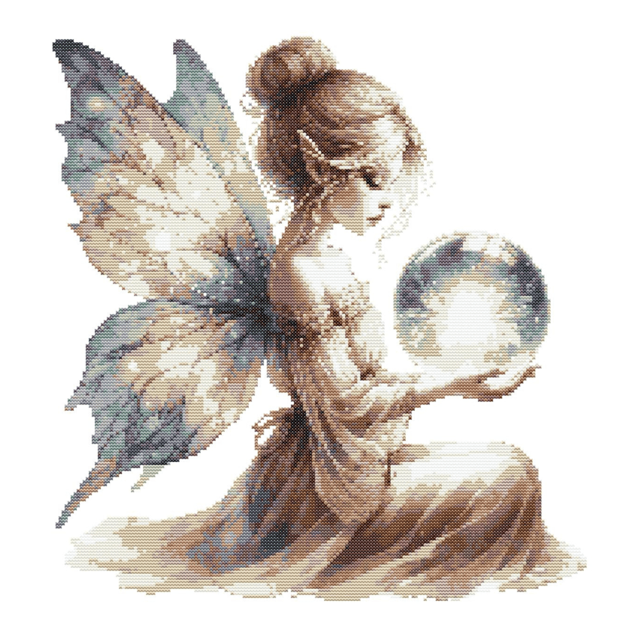 FAIRY CRYSTAL BALL - Cross Stitch Pattern - Cross Stitch Chart