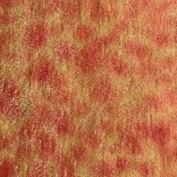 Hand dyed Helmbold 5mm Dense fur fabric "Rhubarb & Custard"