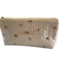 Medium Cosmetic Bag.  Bee Line.  Bee's and Daisies.