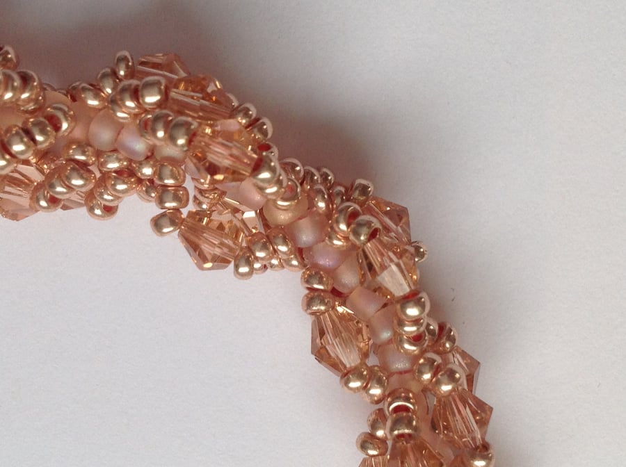 Peach Crystal bracelet