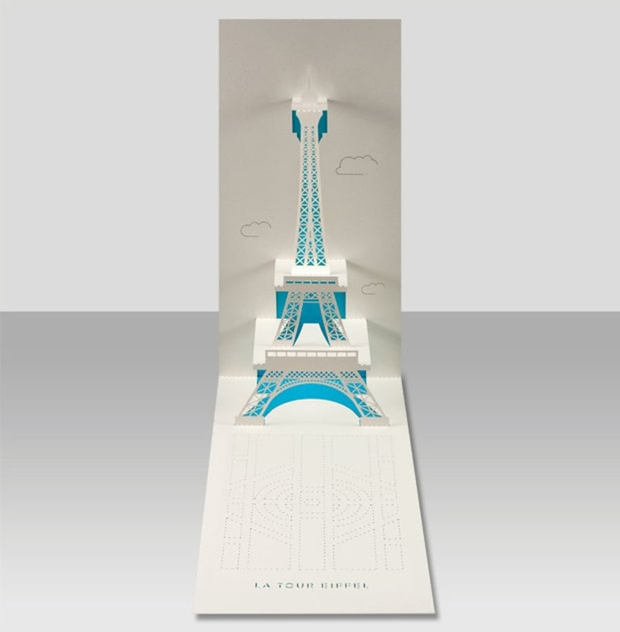 Eiffel Tower pop-up 3D card