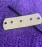 Dyed Black Leather Hair Stick Barrette - Florentine centre with 3 Purple Gems - Image 4