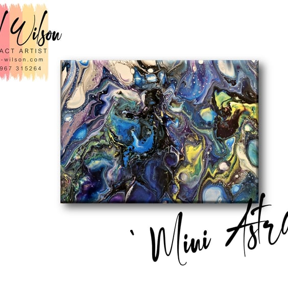 Handmade Acrylic Fluid Art - Original Abstract Painting