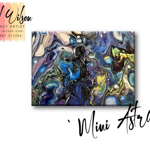 Handmade Acrylic Fluid Art - Original Abstract Painting