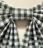 Oversized Bow - Bottle Green Gingham  - Image 6