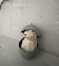 Paper mache sheep in an eggshell assemblage art - Image 5