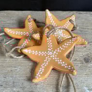 Ceramic Starfish Hanging Decoration