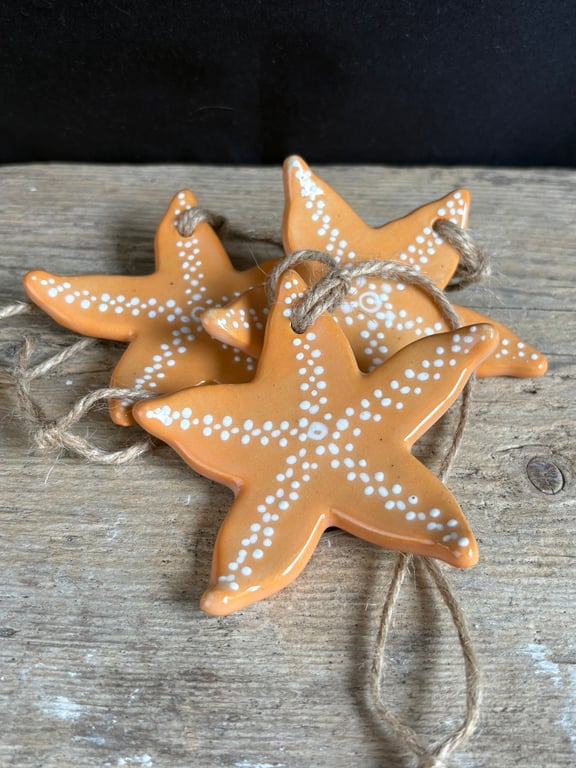 Ceramic Starfish Hanging Decoration