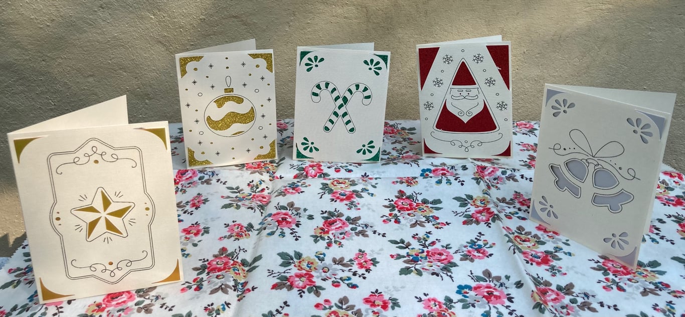 Christmas card set - minimal 