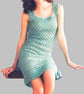 VINTAGE CROCHET PATTERN PDF Green Granny Dress - Image 2