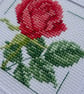 Cross Stitch Card with Red Rose - Image 2