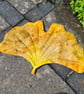 Ginko Leaf Mat - Golden Yellow 